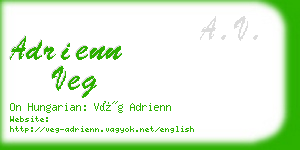 adrienn veg business card